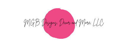 Pink Dot with text MDB Designs Decor and More LLC